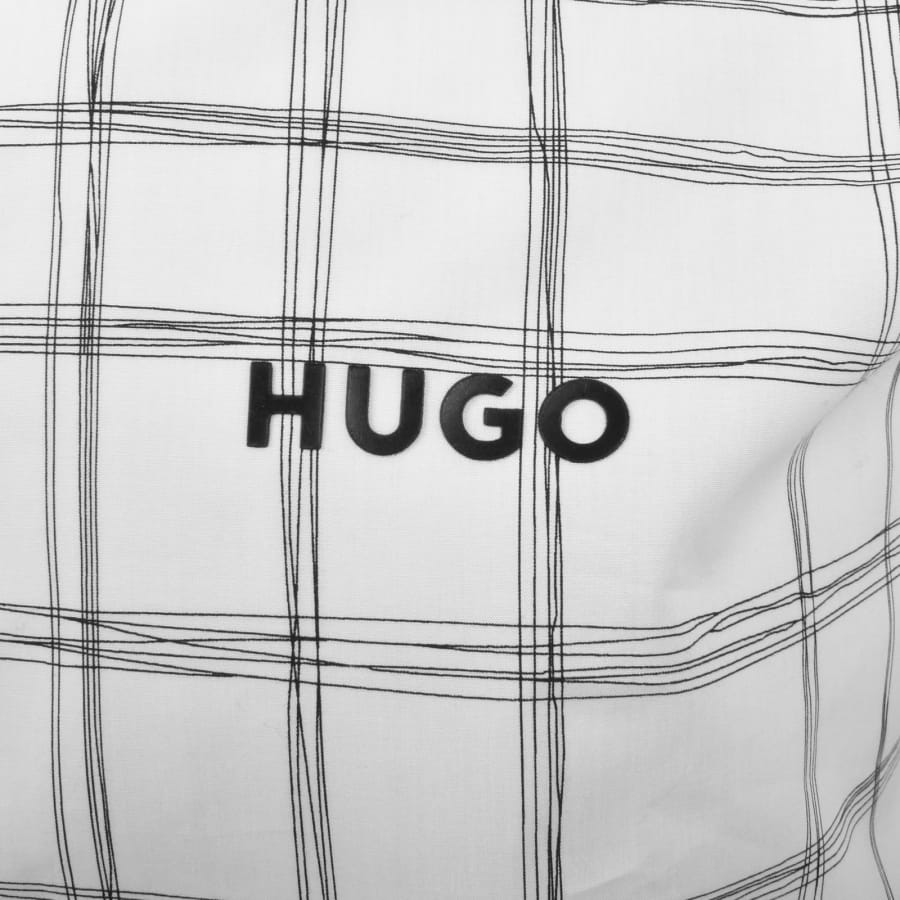 Image number 3 for HUGO Ermo Patterned Slim Fit Shirt White