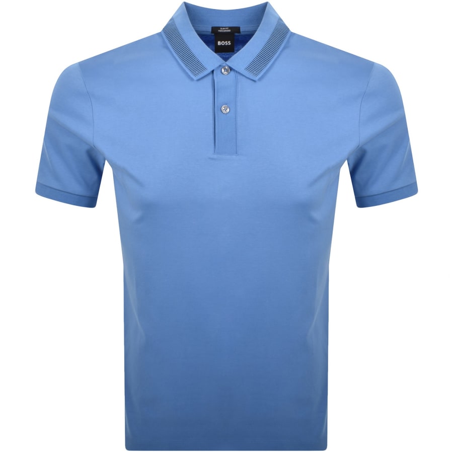 Image number 1 for BOSS H Phillipson Slim Fit Polo T Shirt Blue