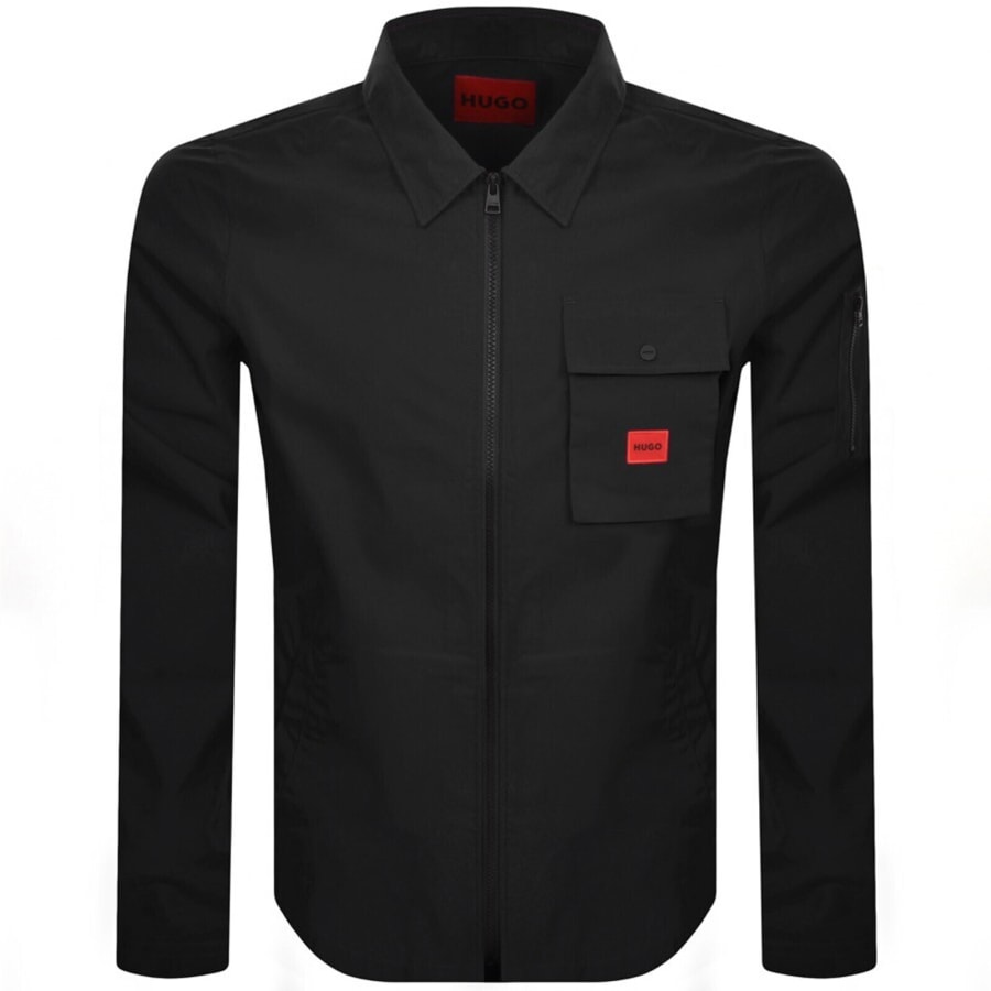 Image number 1 for HUGO Emmond Overshirt Jacket Black