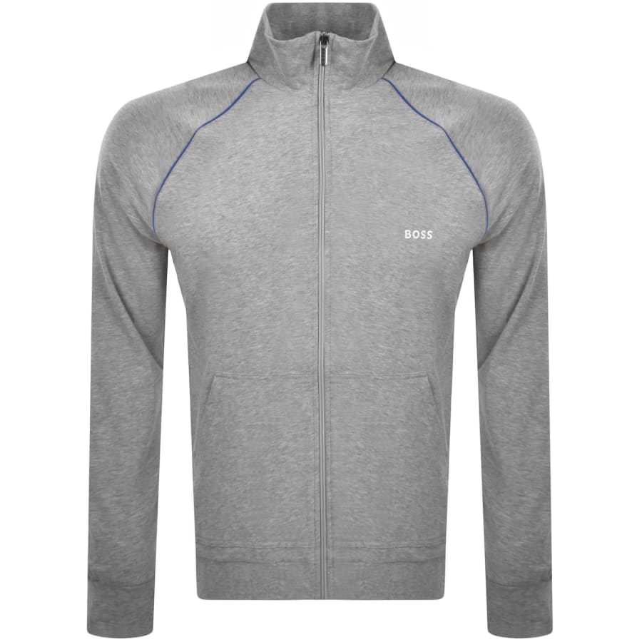 Image number 1 for BOSS Mix Match Full Zip Sweatshirt Grey