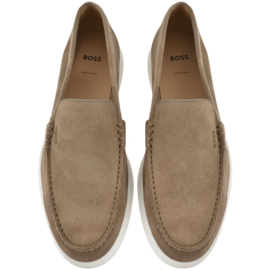 Image number 3 for BOSS Sienne Loafers Brown