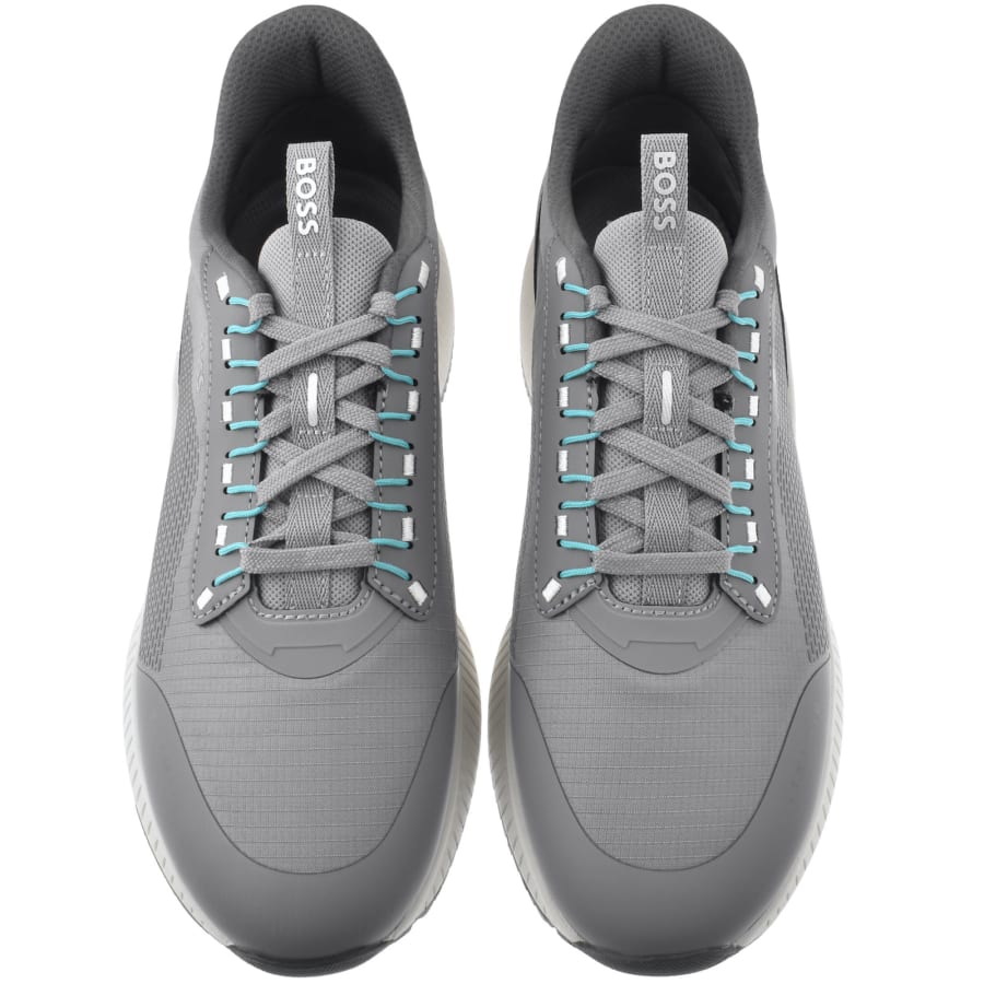 Image number 3 for BOSS Titanium EVO Runner Trainers Grey