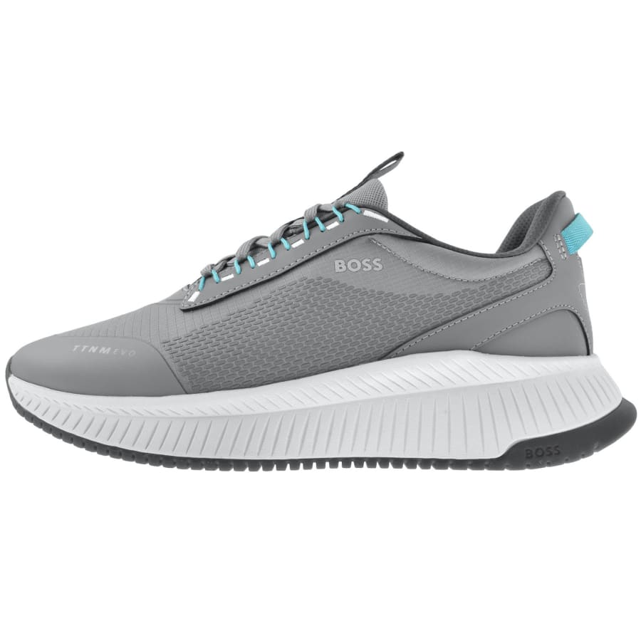 Image number 1 for BOSS Titanium EVO Runner Trainers Grey