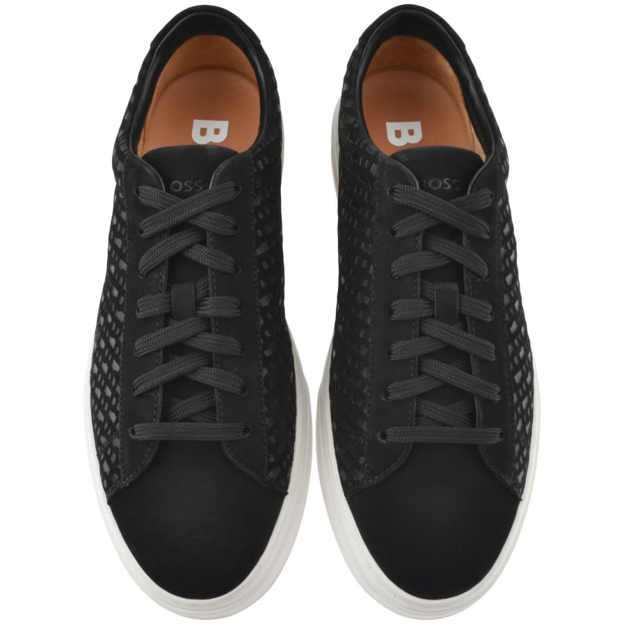 Image number 3 for BOSS Kieran Tennis Trainers Black