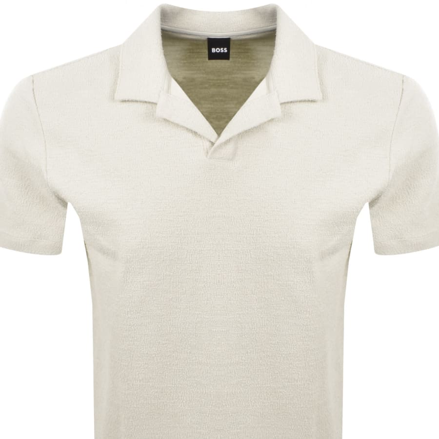 Image number 2 for BOSS C Pye 11 Terrycloth Polo Cream