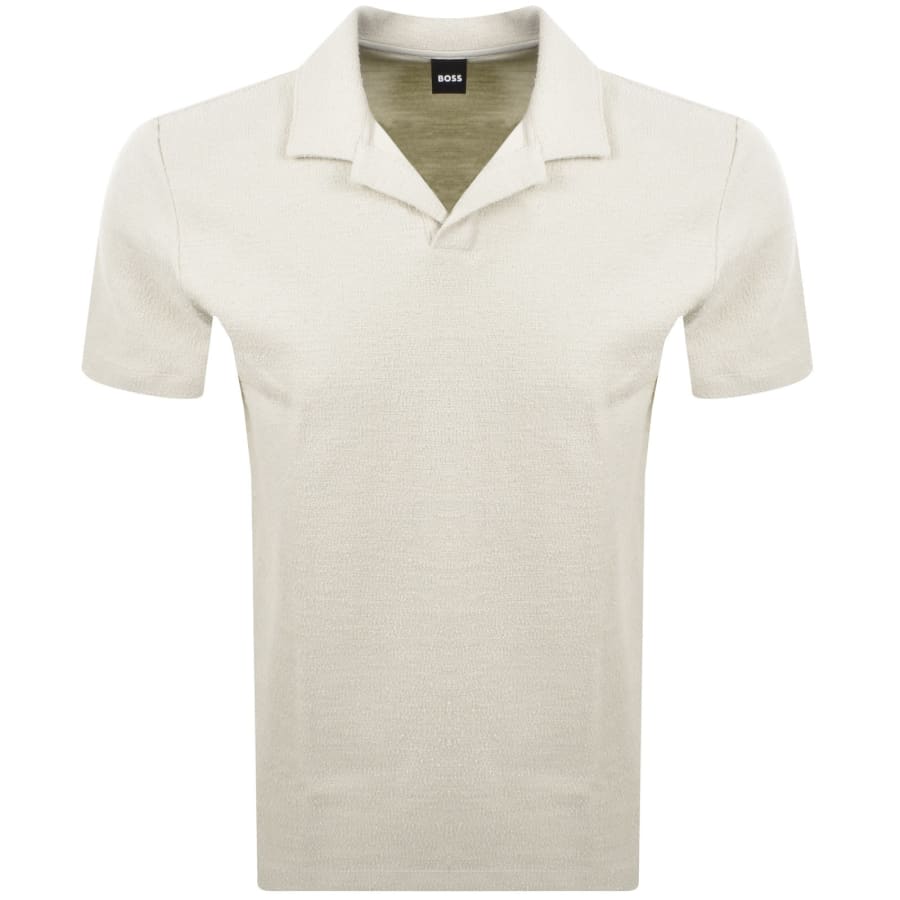 Image number 1 for BOSS C Pye 11 Terrycloth Polo Cream
