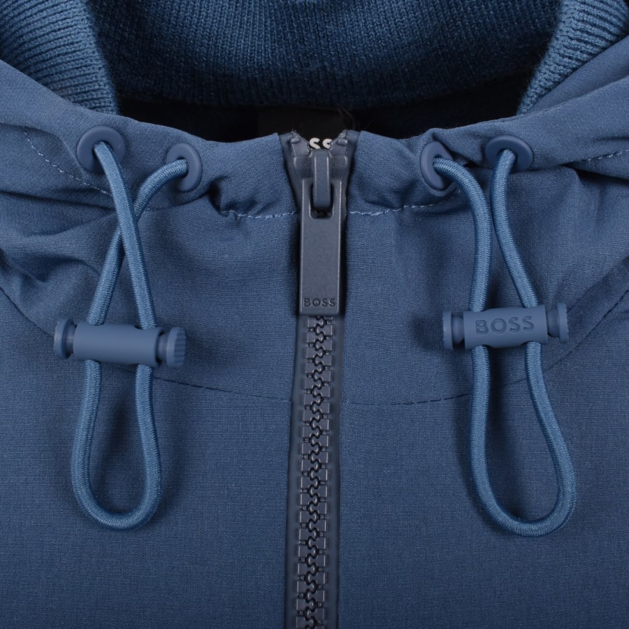 Image number 5 for BOSS P Brian Full Zip Hybrid Jumper Blue