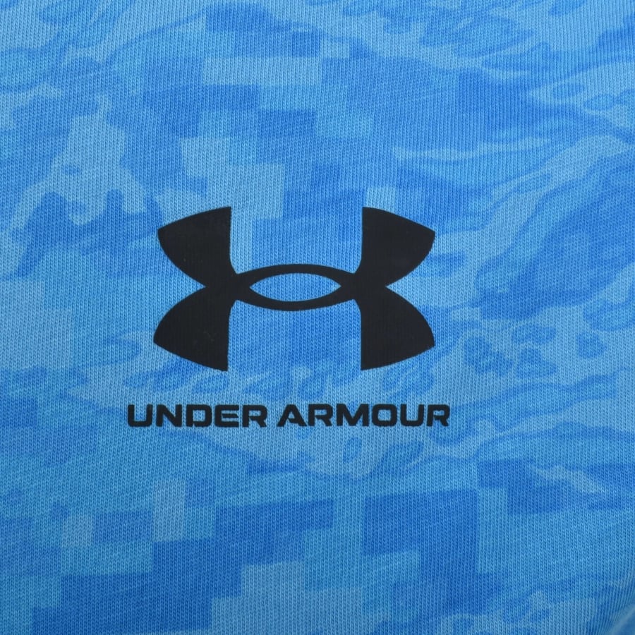 Image number 3 for Under Armour Camo Short Sleeve T Shirt Blue