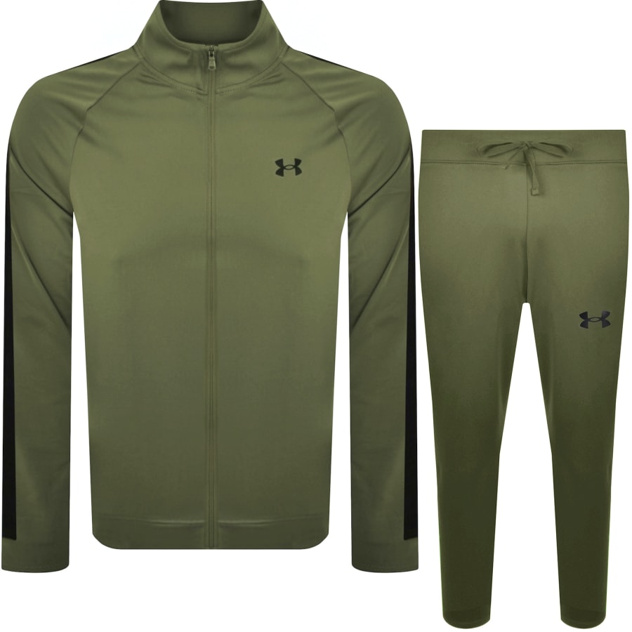 Image number 1 for Under Armour Rival Knit Tracksuit Green