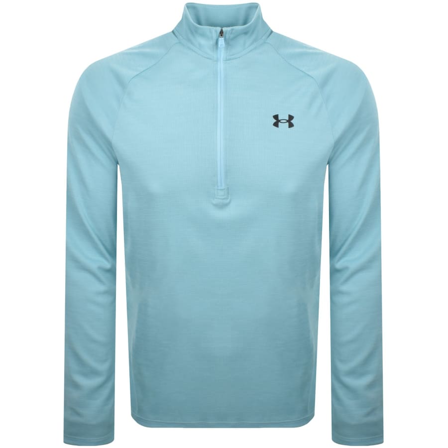 Image number 1 for Under Armour Tech Half Zip Sweatshirt Blue
