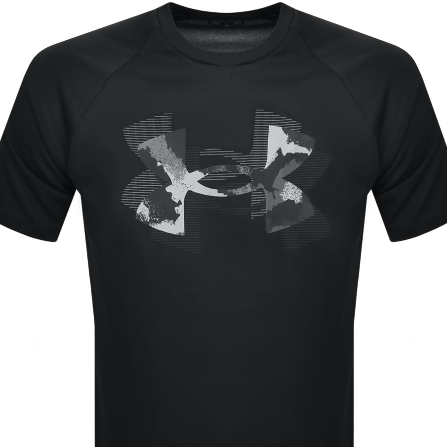 Image number 2 for Under Armour Tech Print Fill T Shirt Black