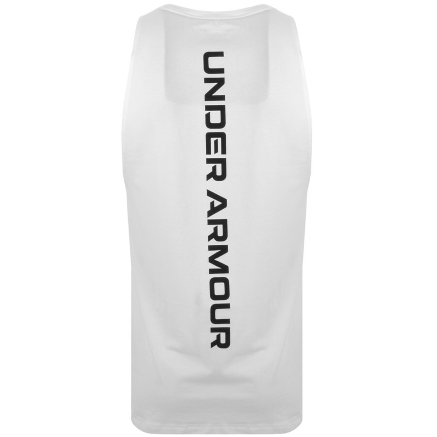 Image number 3 for Under Armour Baseline Cotton Vest White