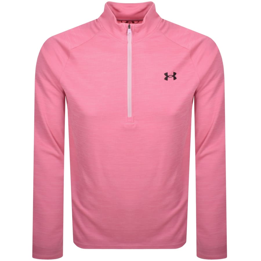Image number 1 for Under Armour Tech Half Zip Sweatshirt Pink