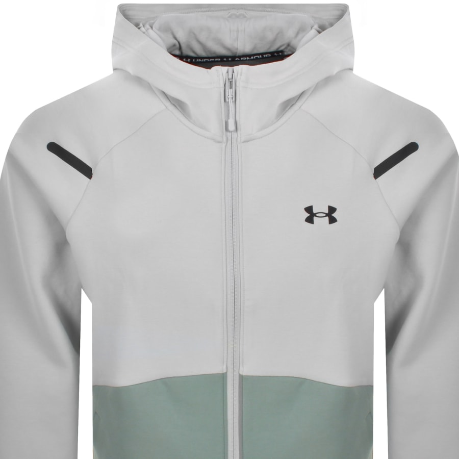 Image number 2 for Under Armour Unstoppable Full Zip Hoodie Green