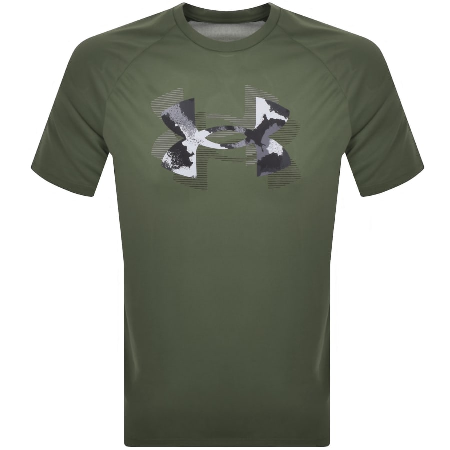 Image number 1 for Under Armour Tech Print Fill T Shirt Green