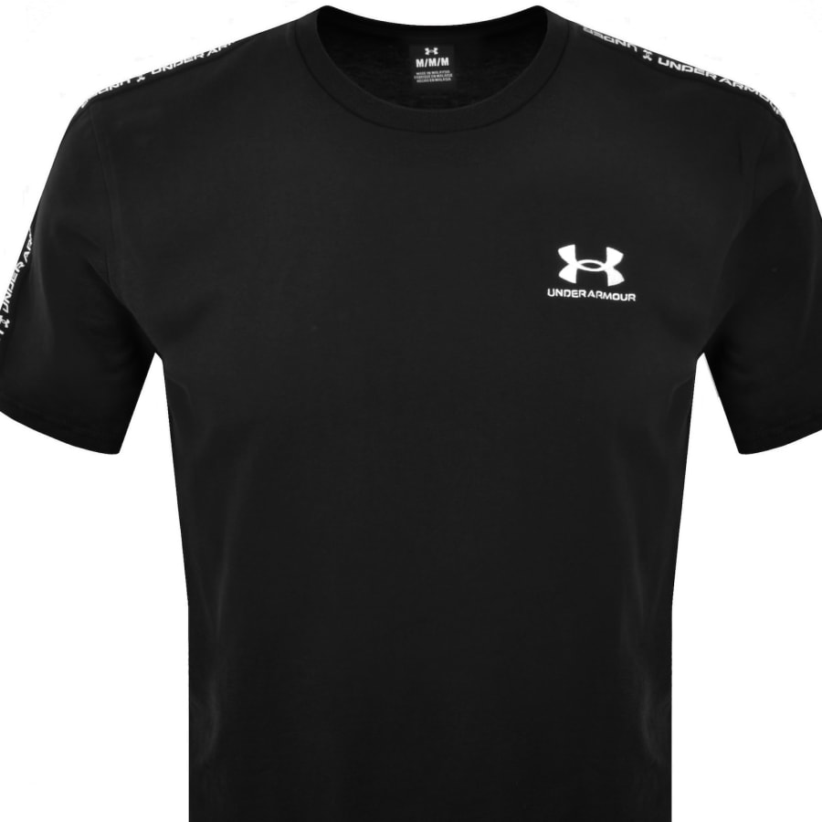 Image number 3 for Under Armour Heavyweight Taping T Shirt Black