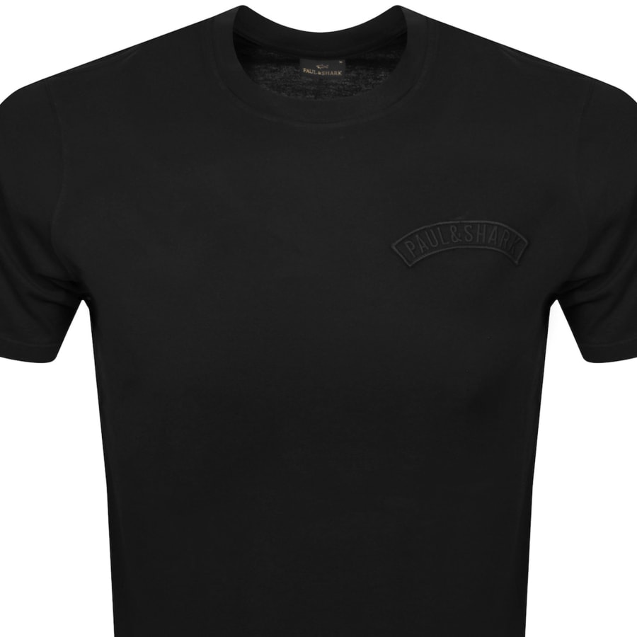 Image number 3 for Paul And Shark Logo T Shirt Black
