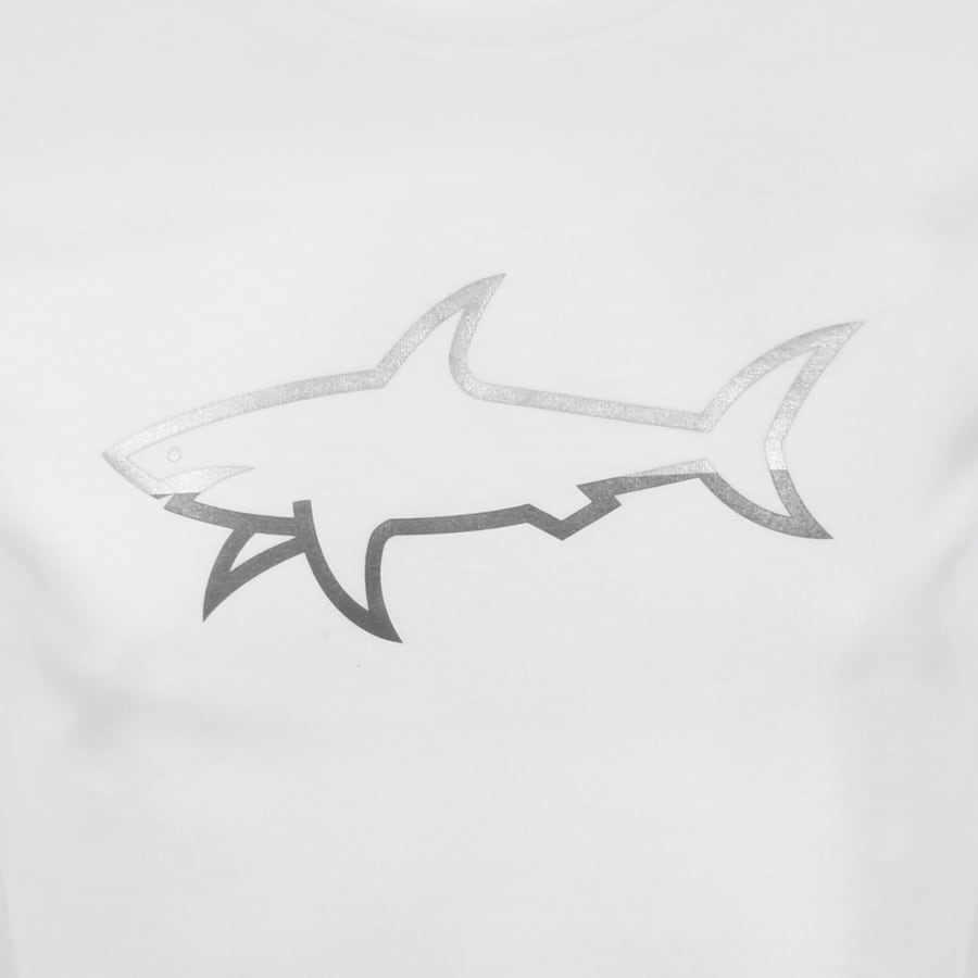 Image number 3 for Paul And Shark Printed Logo T Shirt White
