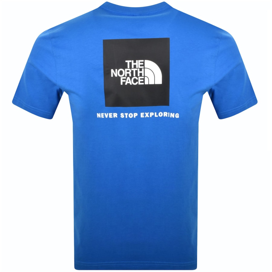 Image number 5 for The North Face Red Box T Shirt Blue