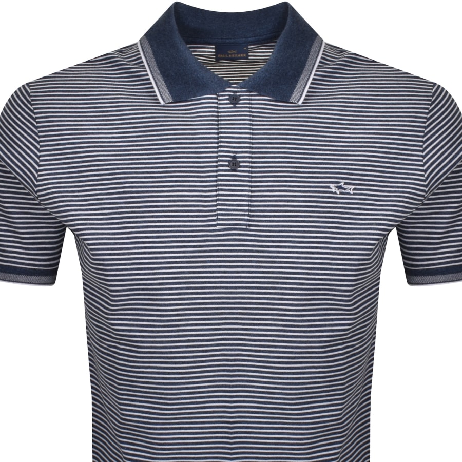 Image number 2 for Paul And Shark Logo Polo T Shirt Navy