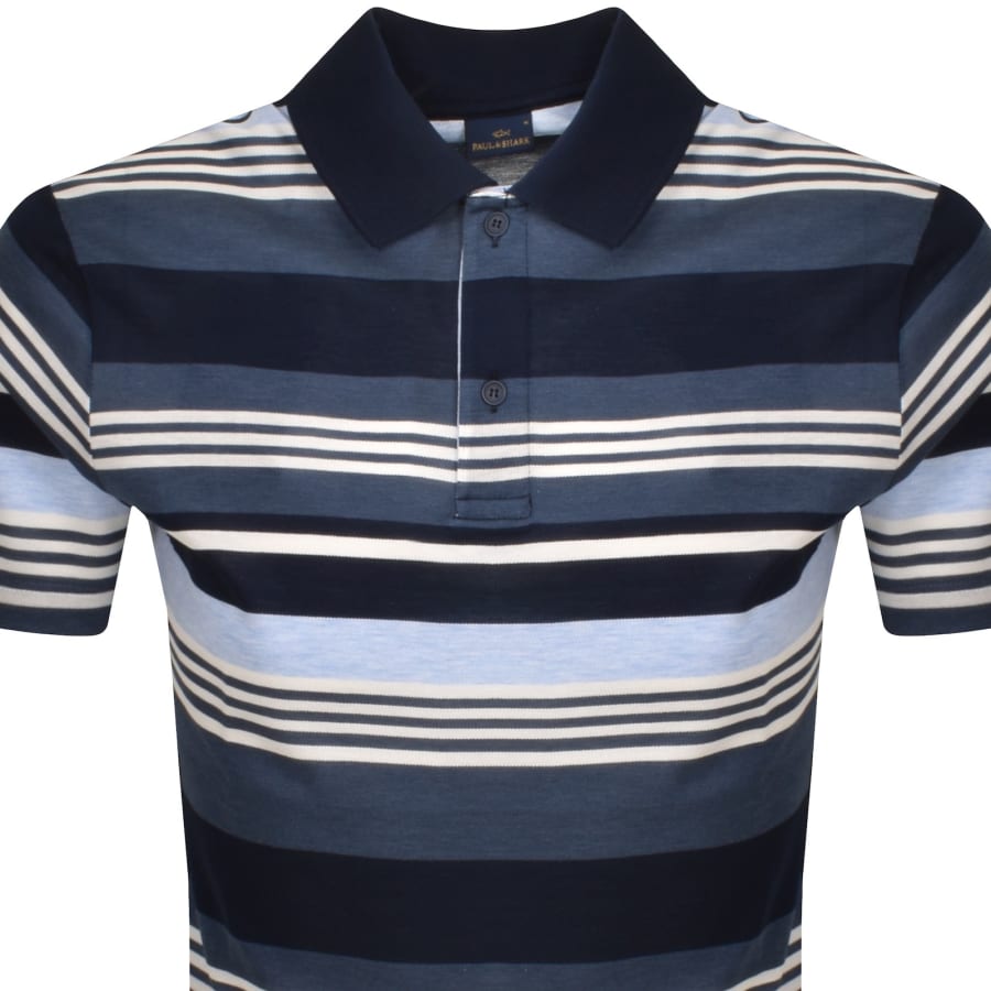 Image number 2 for Paul And Shark Logo Polo T Shirt Blue