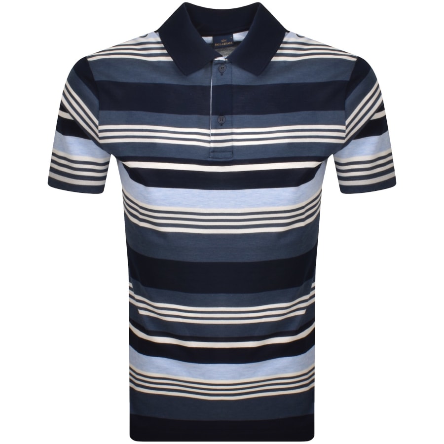 Image number 1 for Paul And Shark Logo Polo T Shirt Blue