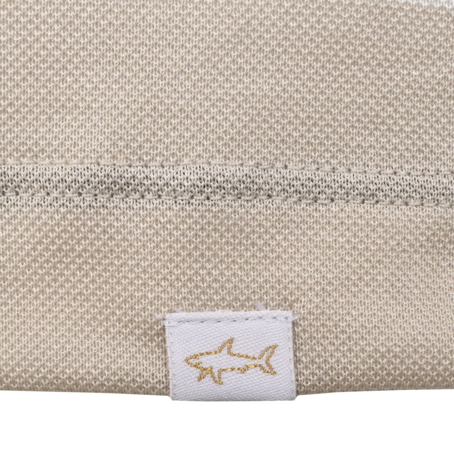 Image number 3 for Paul And Shark Logo Polo T Shirt Beige