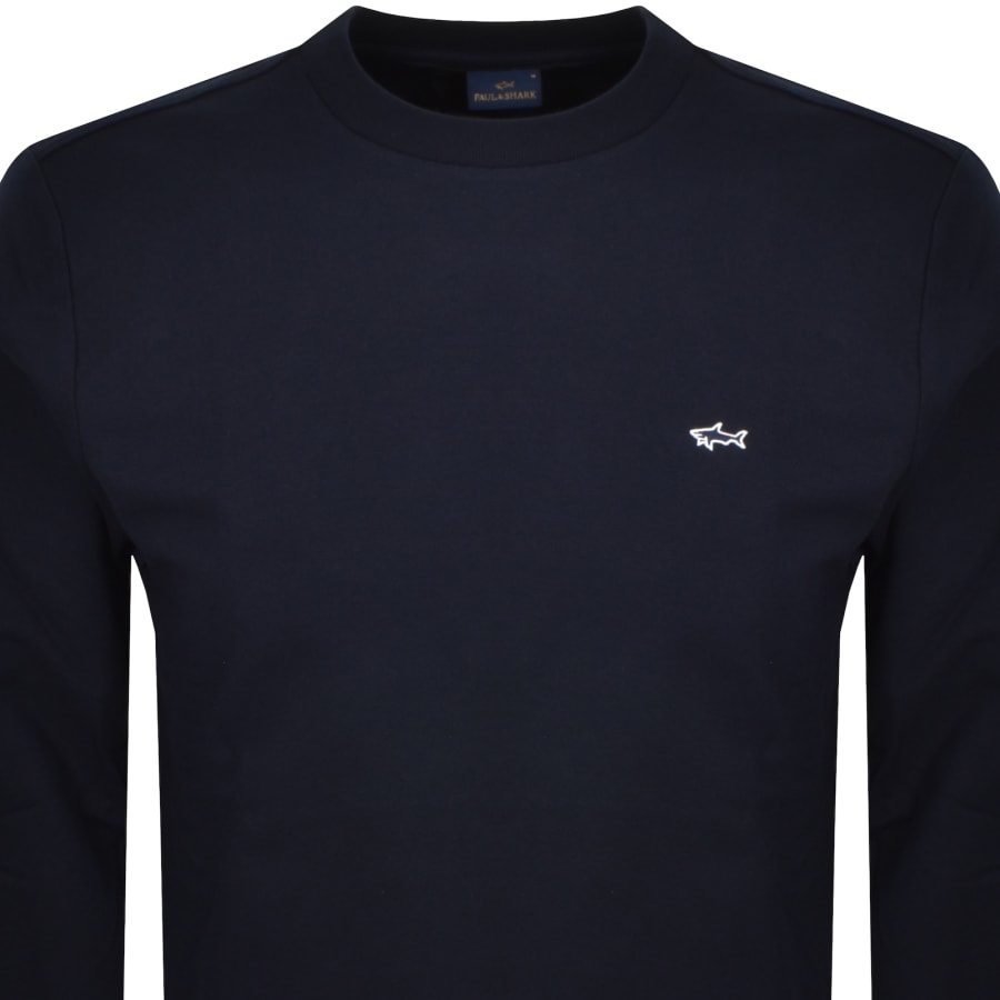 Image number 2 for Paul And Shark Logo Sweatshirt Navy