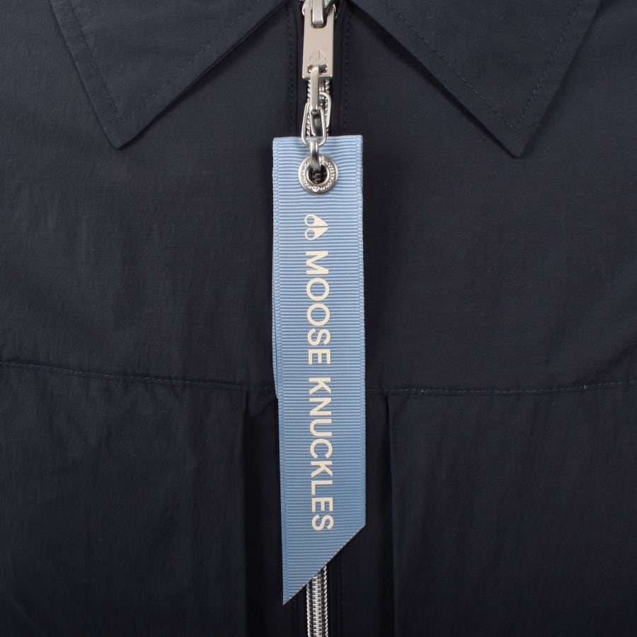 Image number 5 for Moose Knuckles Waverly Overshirt Navy
