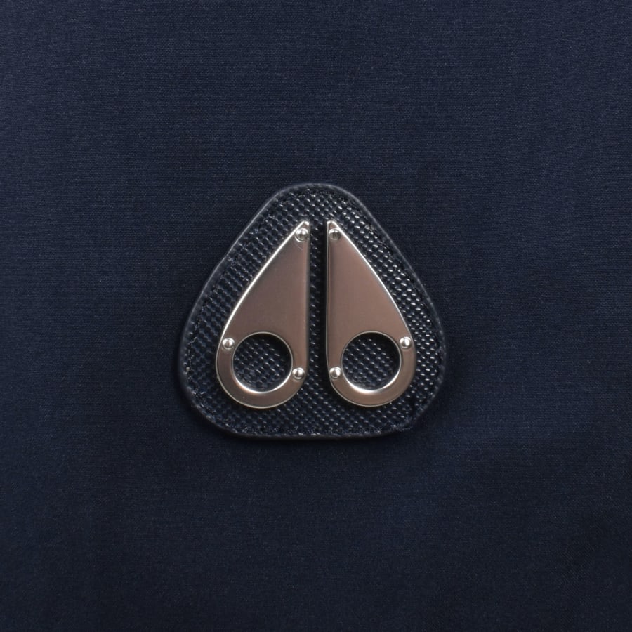 Image number 3 for Moose Knuckles Logo Swim Shorts Navy