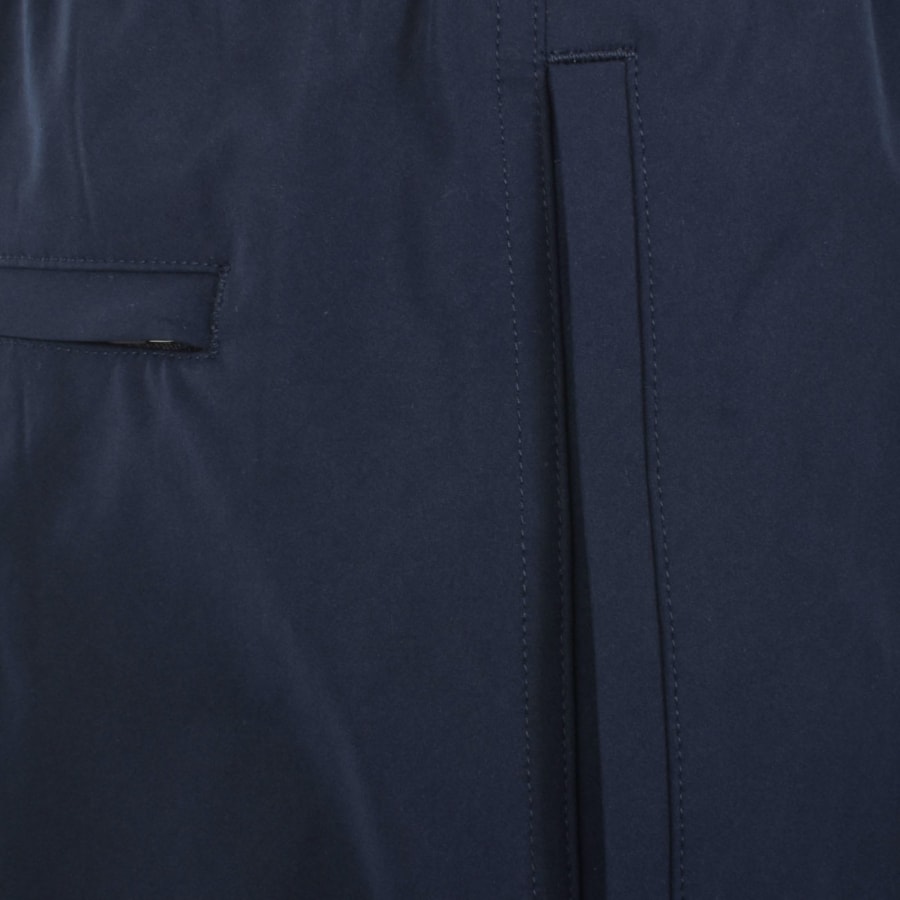 Image number 4 for Moose Knuckles Logo Swim Shorts Navy