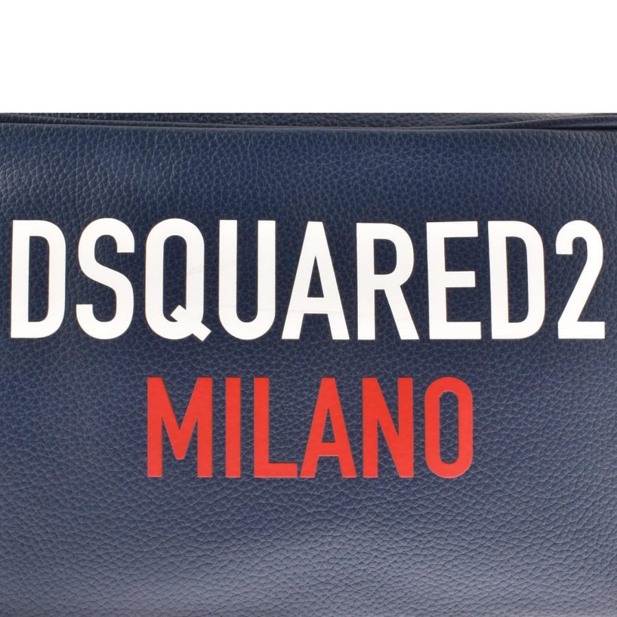 Image number 3 for DSQUARED2 Leather Wash Bag Navy