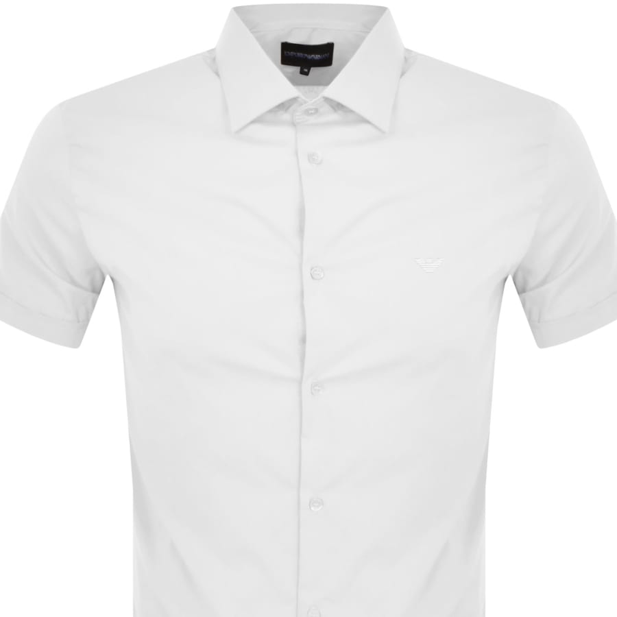 Image number 2 for Emporio Armani Short Sleeved Shirt White