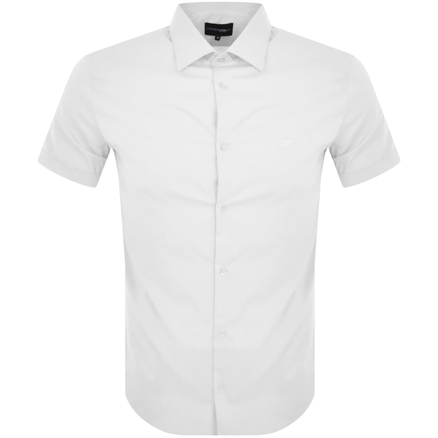 Image number 1 for Emporio Armani Short Sleeved Shirt White