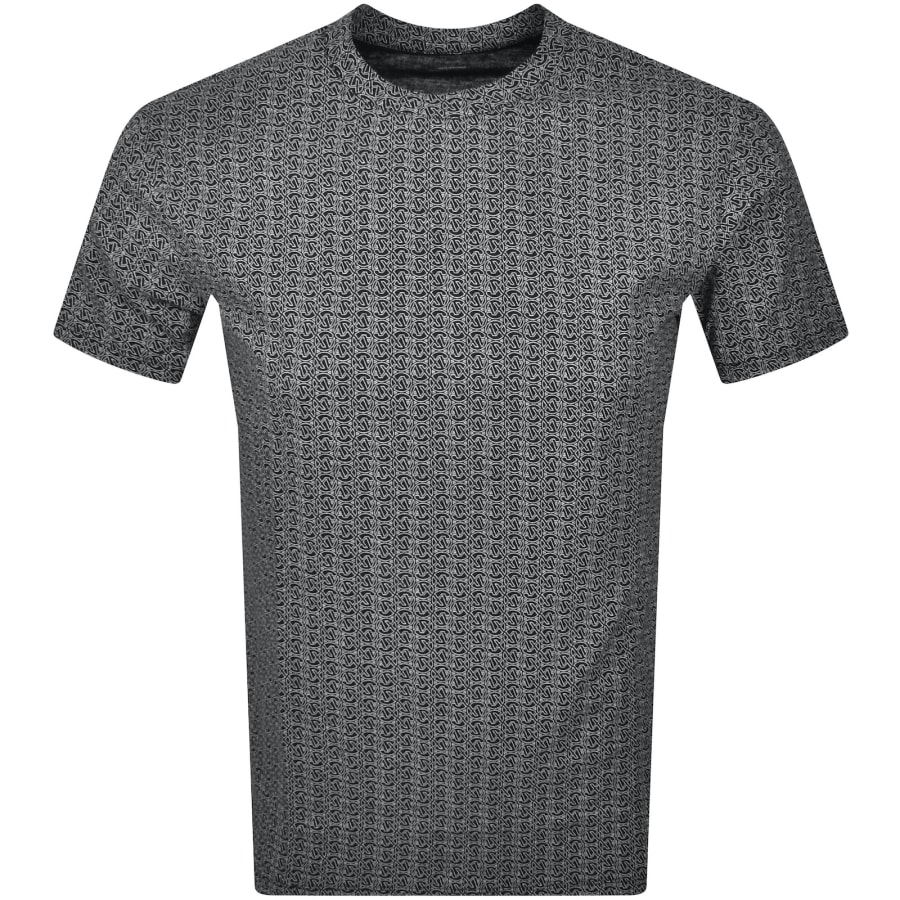 Image number 1 for Armani Exchange Patterned T Shirt Black
