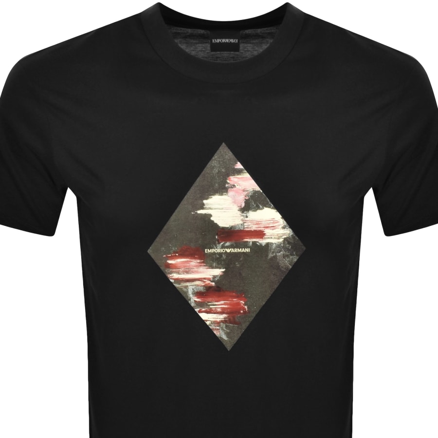 Image number 2 for Emporio Armani Short Sleeve Logo T Shirt Black