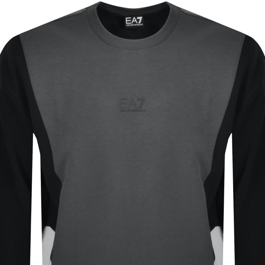 Image number 2 for EA7 Emporio Armani Logo Sweatshirt Grey