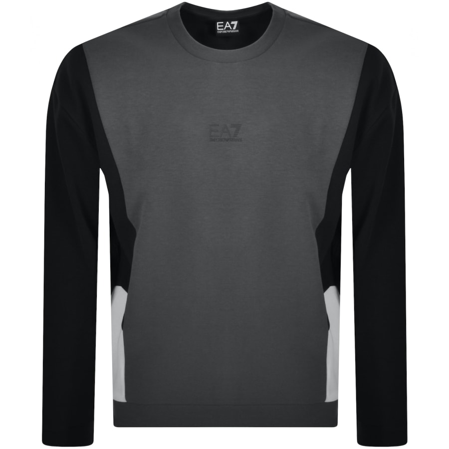 Image number 1 for EA7 Emporio Armani Logo Sweatshirt Grey