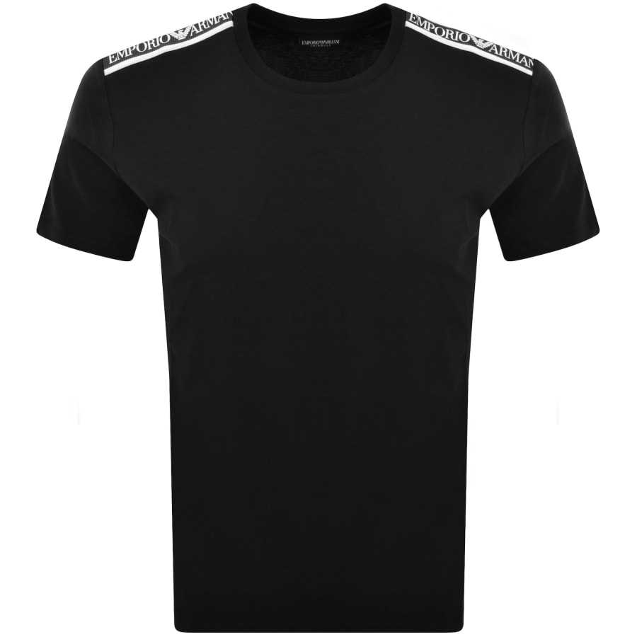Image number 2 for Emporio Armani Short Sleeve Logo T Shirt Black