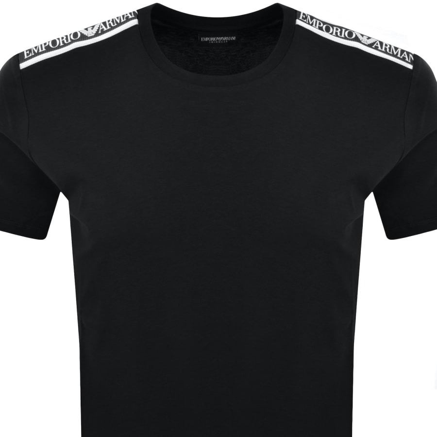 Image number 3 for Emporio Armani Short Sleeve Logo T Shirt Black