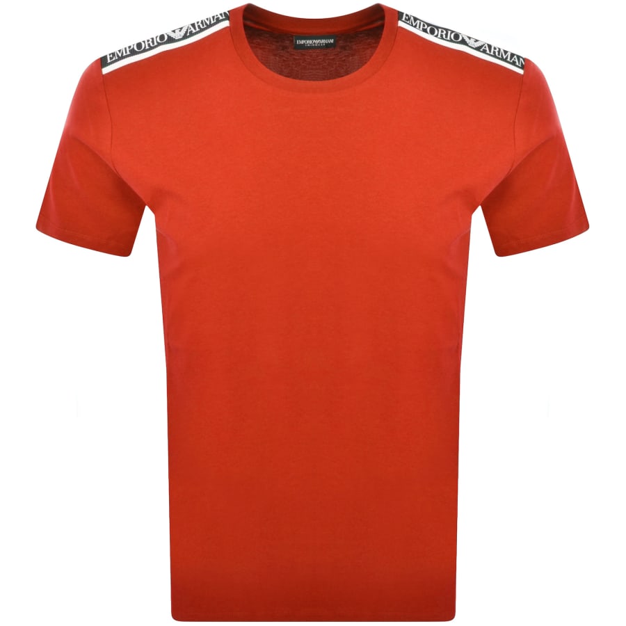 Image number 2 for Emporio Armani Short Sleeve Logo T Shirt Red
