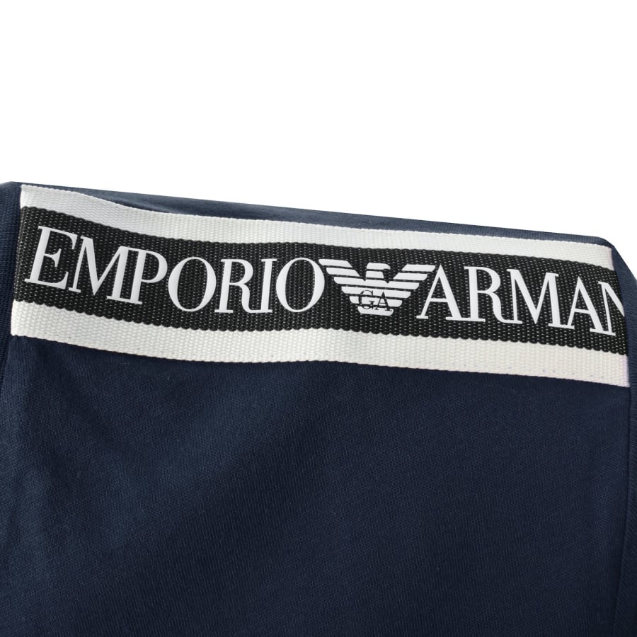 Image number 4 for Emporio Armani Short Sleeve Logo T Shirt Navy