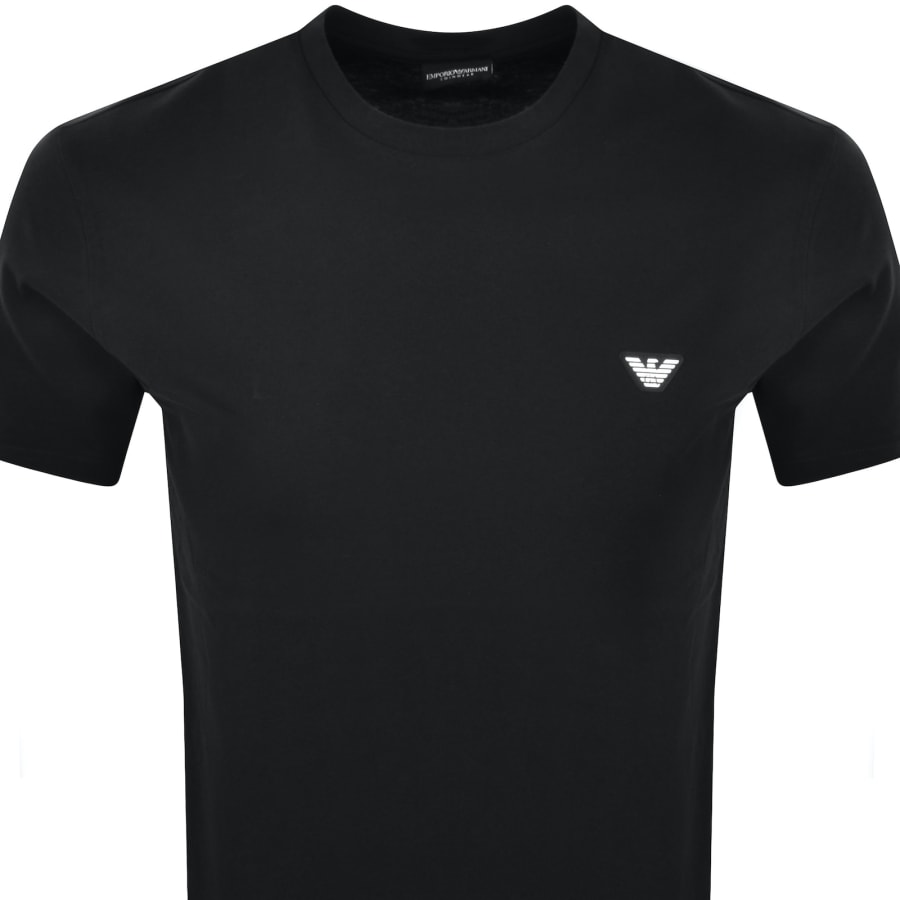 Image number 2 for Emporio Armani Short Sleeve Logo T Shirt Black