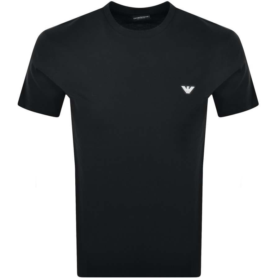 Image number 1 for Emporio Armani Short Sleeve Logo T Shirt Black