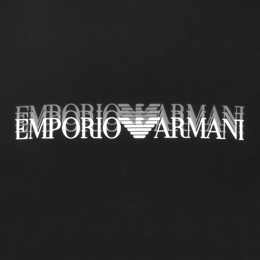 Image number 3 for Emporio Armani Short Sleeve Logo T Shirt Black
