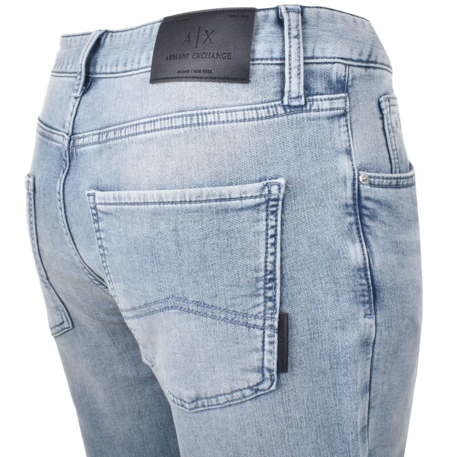 Image number 4 for Armani Exchange J13 Slim Fit Jeans Blue