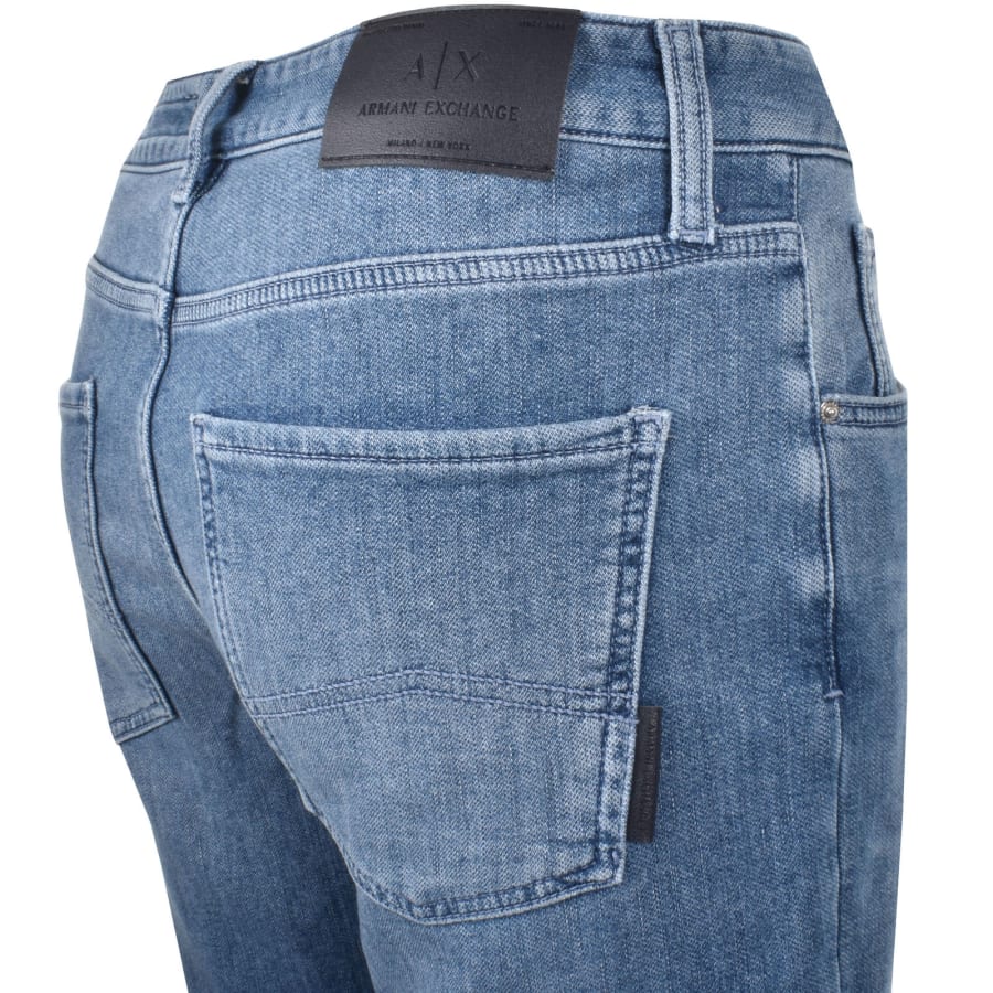 Image number 4 for Armani Exchange J13 Slim Fit Jeans Blue