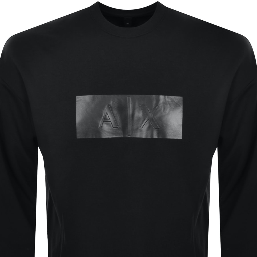 Image number 2 for Armani Exchange Logo Sweatshirt Black