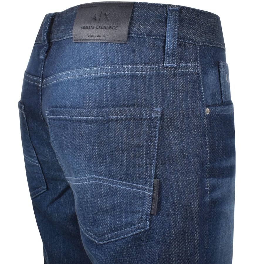 Image number 4 for Armani Exchange J13 Slim Fit Jeans Blue
