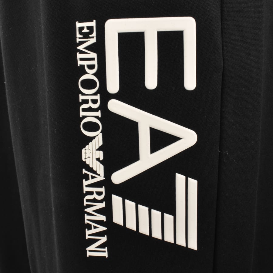 Image number 3 for EA7 Emporio Armani Side Logo Jogging Bottoms Black